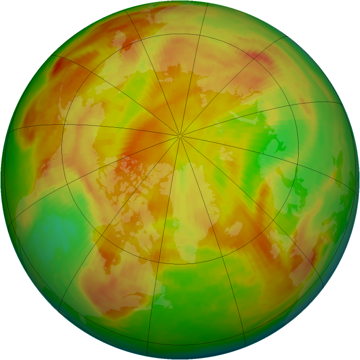 Arctic ozone map for 15 May 1984